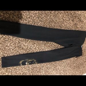 Nike workout black and gold leggings!